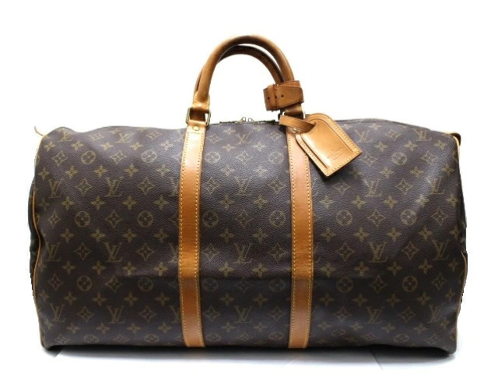 LOUIS VUITTON Keepall Boston Bag Travel Monogram